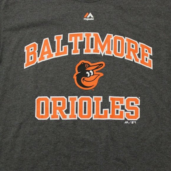 Men's Majestic Baltimore Orioles Tee - Gray - S - Picture 2 of 4